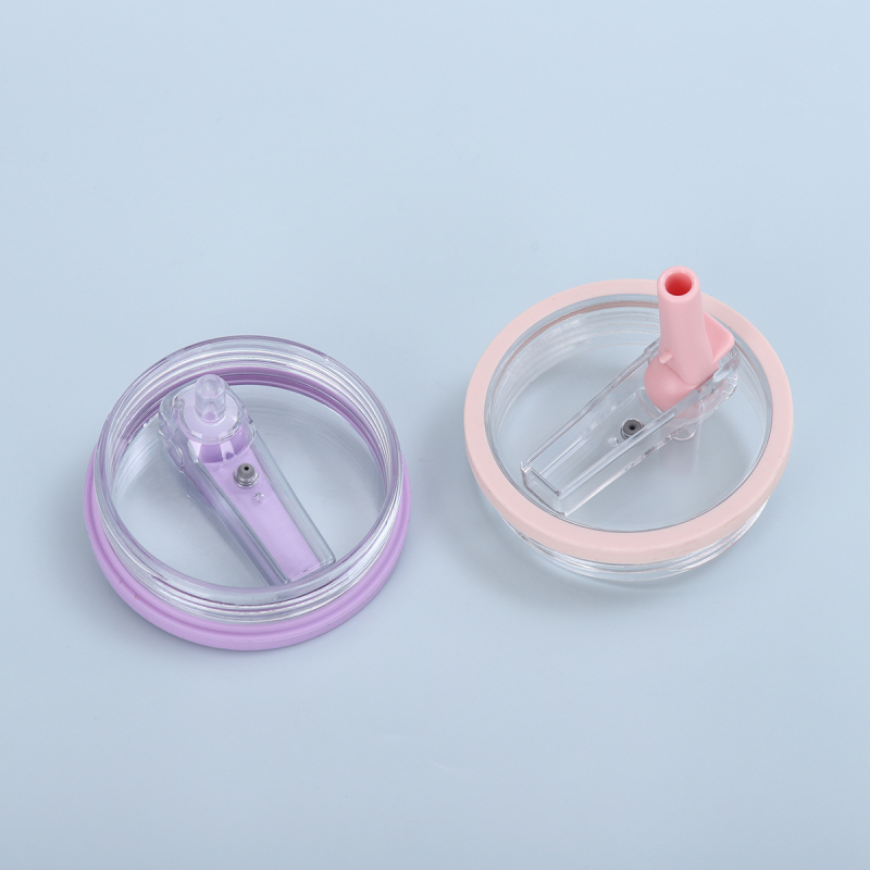 Paie pliabilă pentru pahar auto cu capac din silicon etanș – fără scurgeri, mare capacitate, capac din plastic transparent