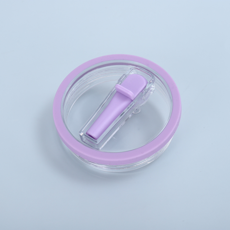 Paie pliabilă pentru pahar auto cu capac din silicon etanș – fără scurgeri, mare capacitate, capac din plastic transparent
