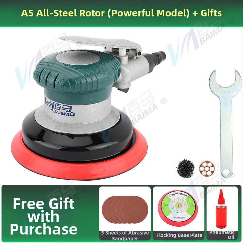 BM-A5 mașină pneumatică industrială de șlefuit, disc de 5 inchi (125 mm), șlefuire și lustruire