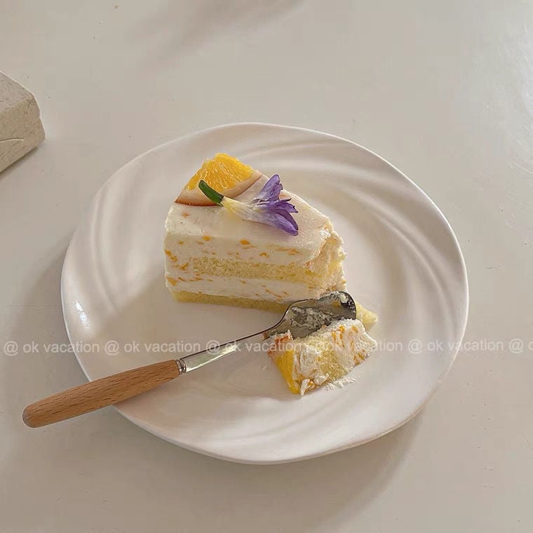 Farfurie albă de porțelan pentru cină, rotundă, design minimalist, farfurie ceramică pentru mese și deserturi, veselă de uz casnic
