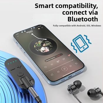 Klip Bluetooth slúchadlo-prijímač s kostnou kondukciou, vysoká kvalita zvuku, potlačenie hluku, HD hovory a počúvanie hudby