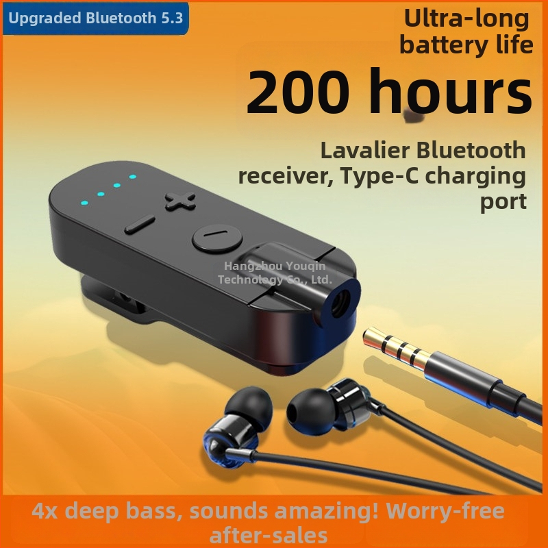 Klip Bluetooth slúchadlo-prijímač s kostnou kondukciou, vysoká kvalita zvuku, potlačenie hluku, HD hovory a počúvanie hudby