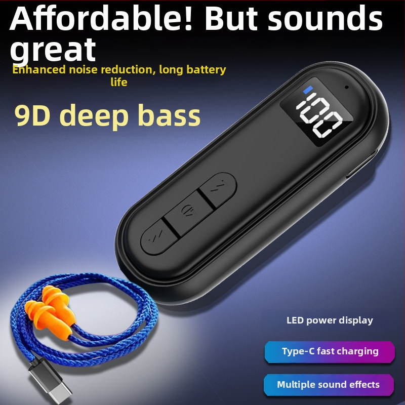 Klip Bluetooth slúchadlo-prijímač s kostnou kondukciou, vysoká kvalita zvuku, potlačenie hluku, HD hovory a počúvanie hudby