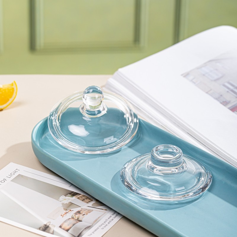 Capac transparent pentru ceașcă din sticlă, capac universal pentru cești de lapte și apă și pentru cești cu pudră de rădăcină de lotus, rezistent la praf și căldură
