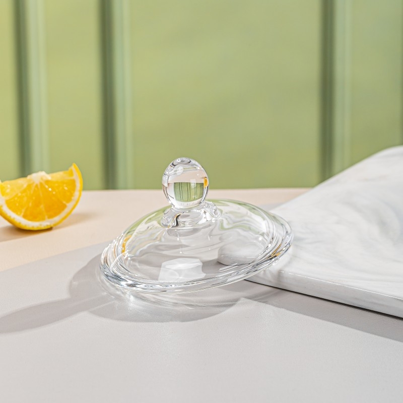 Capac transparent pentru ceașcă din sticlă, capac universal pentru cești de lapte și apă și pentru cești cu pudră de rădăcină de lotus, rezistent la praf și căldură