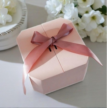 Cutie cadou de Ziua Îndrăgostiților, roz cu uși duble, set de suveniruri de nuntă cu bomboane și ciocolată, ambalaj pentru îngrijirea pielii și produse cosmetice