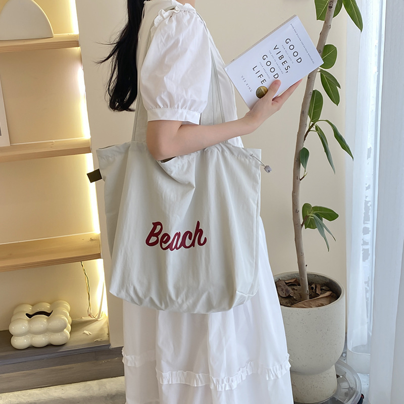 Ljetna platnena torba za žene, casual i svestrana, preko ramena ili tote torba, korejski stil mode