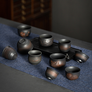 Jianzhan din ceramică purpurie – ceașcă personală, de lux pentru Gongfu ceai, unisex, mică, vintage