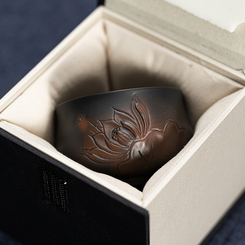Jianzhan din ceramică purpurie – ceașcă personală, de lux pentru Gongfu ceai, unisex, mică, vintage