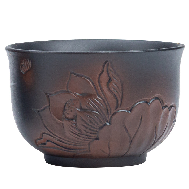 Jianzhan din ceramică purpurie – ceașcă personală, de lux pentru Gongfu ceai, unisex, mică, vintage