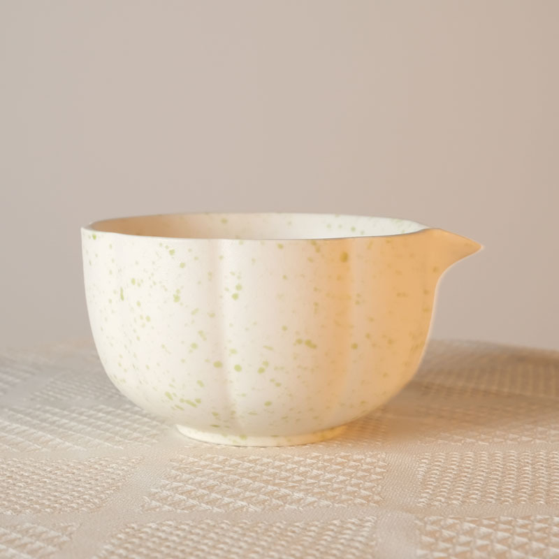 Set ceramic pentru Matcha: recipient de servire cu gură și bol pentru Matcha, stil japonez, glazură cuptor