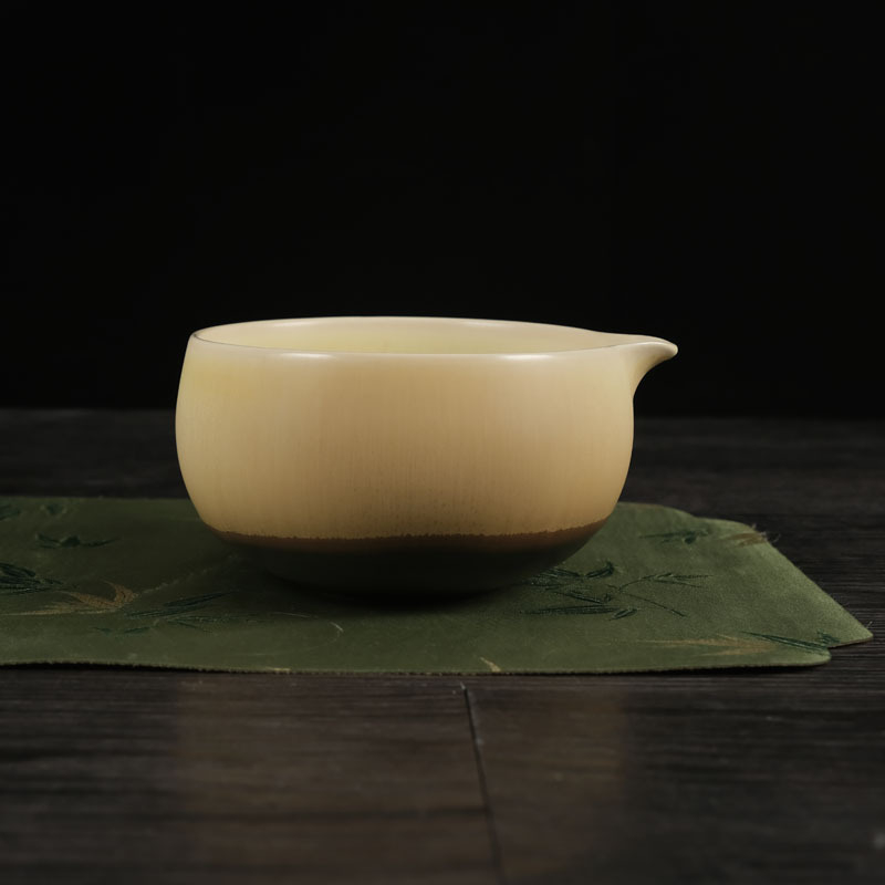 Set ceramic pentru Matcha: recipient de servire cu gură și bol pentru Matcha, stil japonez, glazură cuptor