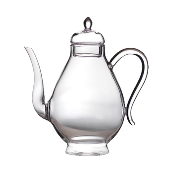 Ceainic din sticlă cu design inspirat din Dinastia Song, set de ceai din sticlă borosilicată rezistentă la căldură