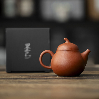 Ceainic Mo Ji din lut purpuriu cu aspect cu coajă de portocală, set Gongfu pentru ceai, formă tradițională, filtru cu bilă, pentru uz casnic