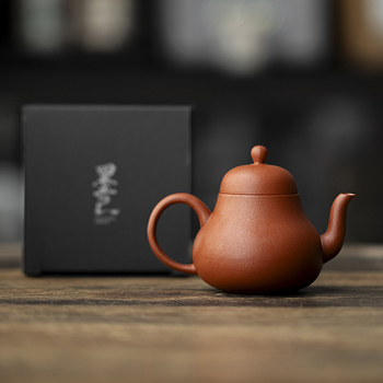 Ceainic Mo Ji din lut purpuriu cu aspect cu coajă de portocală, set Gongfu pentru ceai, formă tradițională, filtru cu bilă, pentru uz casnic
