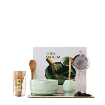 Set japonez de matcha cu tel pentru ceai și bol de matcha cu gură – accesorii ceramice pentru ceremonia ceaiului, stil modern