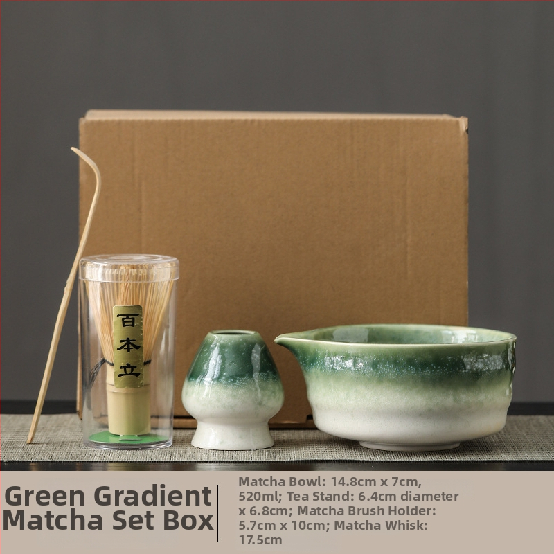 Set japonez de matcha cu tel pentru ceai și bol de matcha cu gură – accesorii ceramice pentru ceremonia ceaiului, stil modern