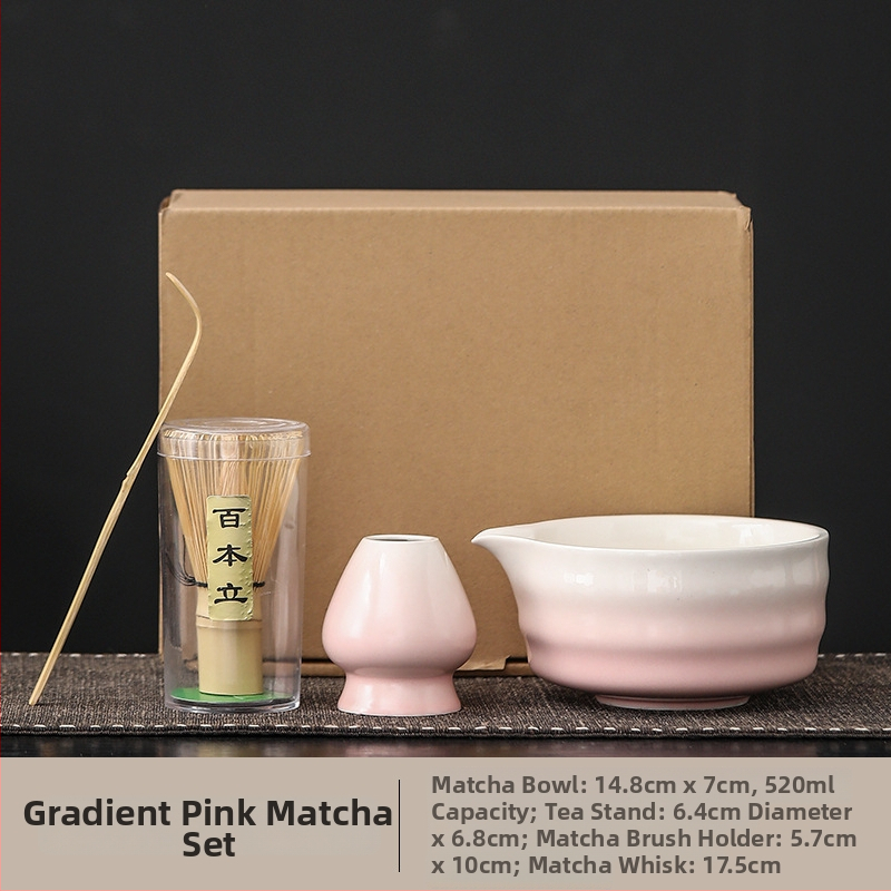 Set japonez de matcha cu tel pentru ceai și bol de matcha cu gură – accesorii ceramice pentru ceremonia ceaiului, stil modern