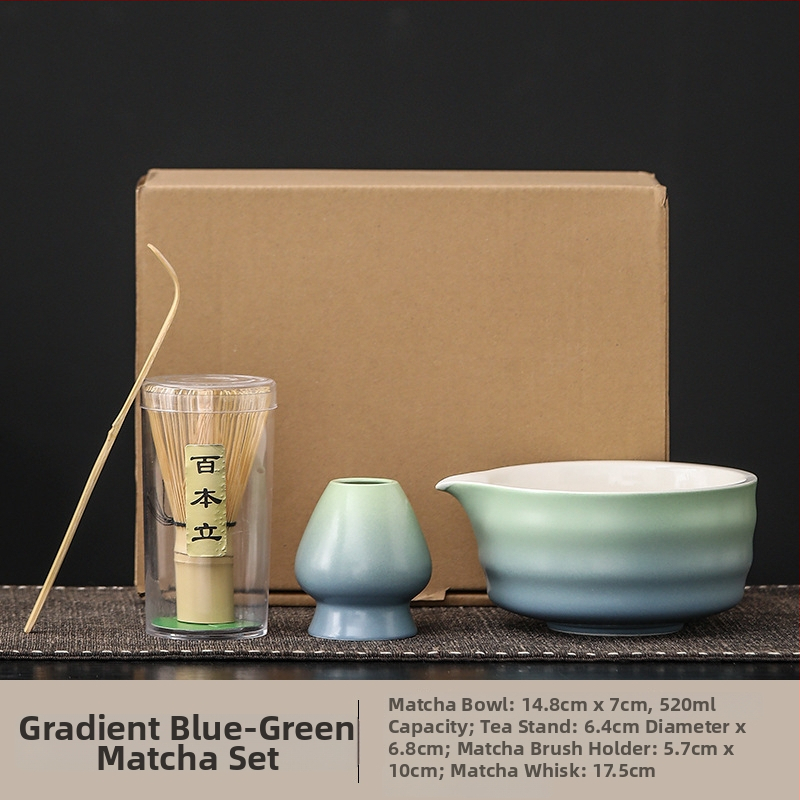 Set japonez de matcha cu tel pentru ceai și bol de matcha cu gură – accesorii ceramice pentru ceremonia ceaiului, stil modern