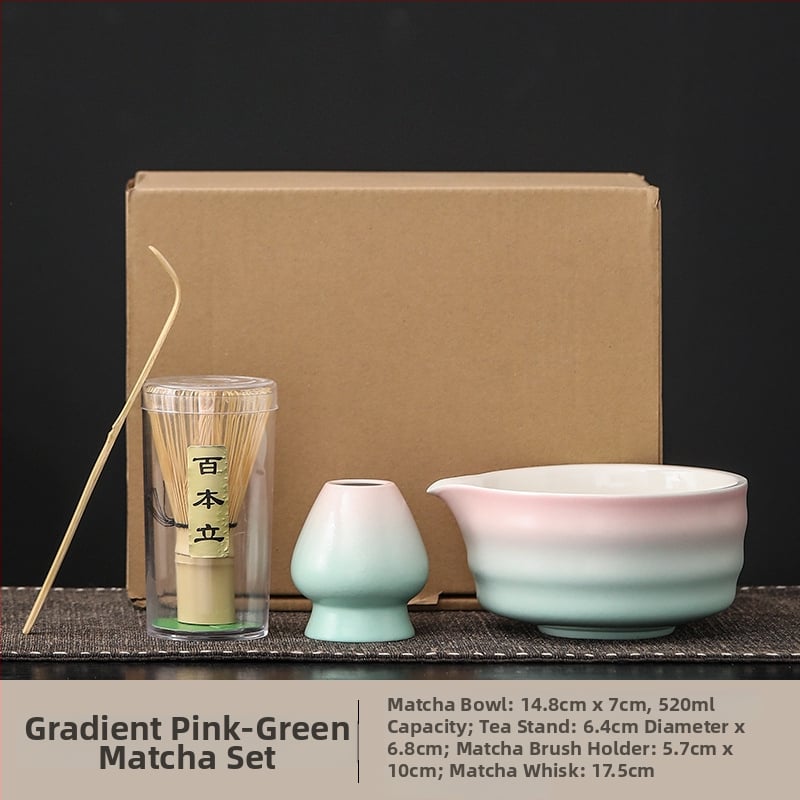 Set japonez de matcha cu tel pentru ceai și bol de matcha cu gură – accesorii ceramice pentru ceremonia ceaiului, stil modern