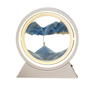 Artă cu nisip curgător, difuzor Bluetooth și lampă de birou – ornament cu clepsidră, decor modern pentru birou, cadou pentru casa nouă