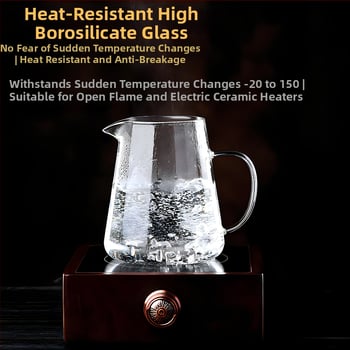 Cană de ceai din sticlă borosilicată rezistentă la căldură, cu strecurător, transparentă, în mărimi mari și mici