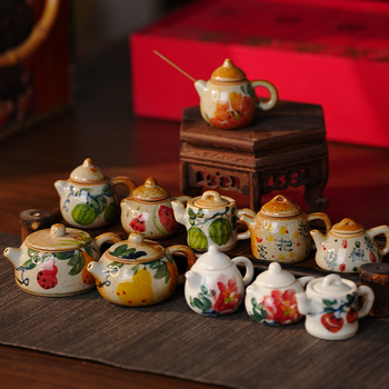 Ceainic mic pentru mahjong, Tea Pet, suport pentru bețișoare de tămâie, ceramică Jingdezhen, piesă decorativă pentru ceremonia ceaiului Kung Fu