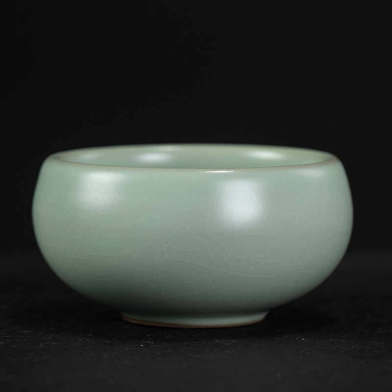 Ceașcă de ceai Ru Kiln, Ge Kiln cu glazură crăpată, ceramică, pentru casă și birou, mică ceașcă pentru degustare de ceai