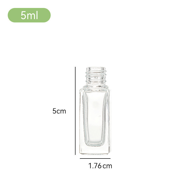 Átlátszó üvegparfümös üvegek csavaros kupakkal, különböző kapacitásokkal (3 ml, 5 ml, 10 ml, 15 ml, 18 ml, 20 ml, 30 ml), arany, ezüst, rozé arany, fényes fekete és matt fekete kupakkal
