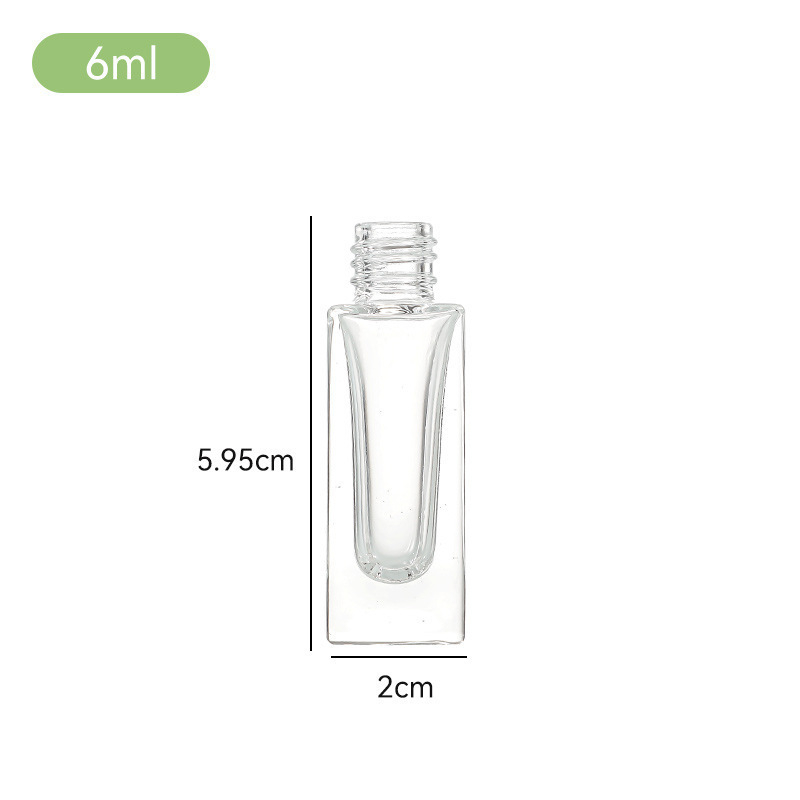 Átlátszó üvegparfümös üvegek csavaros kupakkal, különböző kapacitásokkal (3 ml, 5 ml, 10 ml, 15 ml, 18 ml, 20 ml, 30 ml), arany, ezüst, rozé arany, fényes fekete és matt fekete kupakkal