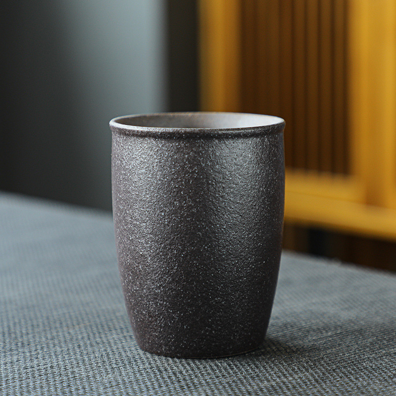 Ceașcă mare de ceai din ceramică gresată, stil japonez, ceai Gongfu vintage