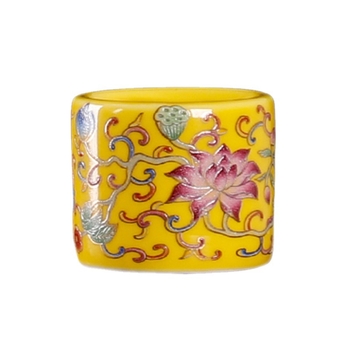 Set de accesorii pentru ceremonia ceaiului Tang și Song: ceainic din lut mov, boluri ceramice alb-albastru cu capace, suporturi pentru capace