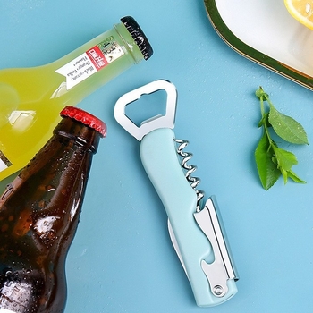 Deschizător de sticle multifuncțional pentru uz casnic – deschizător pentru bere, vin roșu și alb, deschizător de conserve, design creativ
