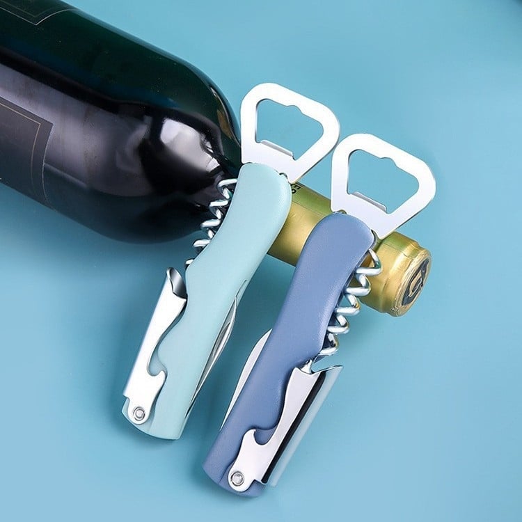 Deschizător de sticle multifuncțional pentru uz casnic – deschizător pentru bere, vin roșu și alb, deschizător de conserve, design creativ