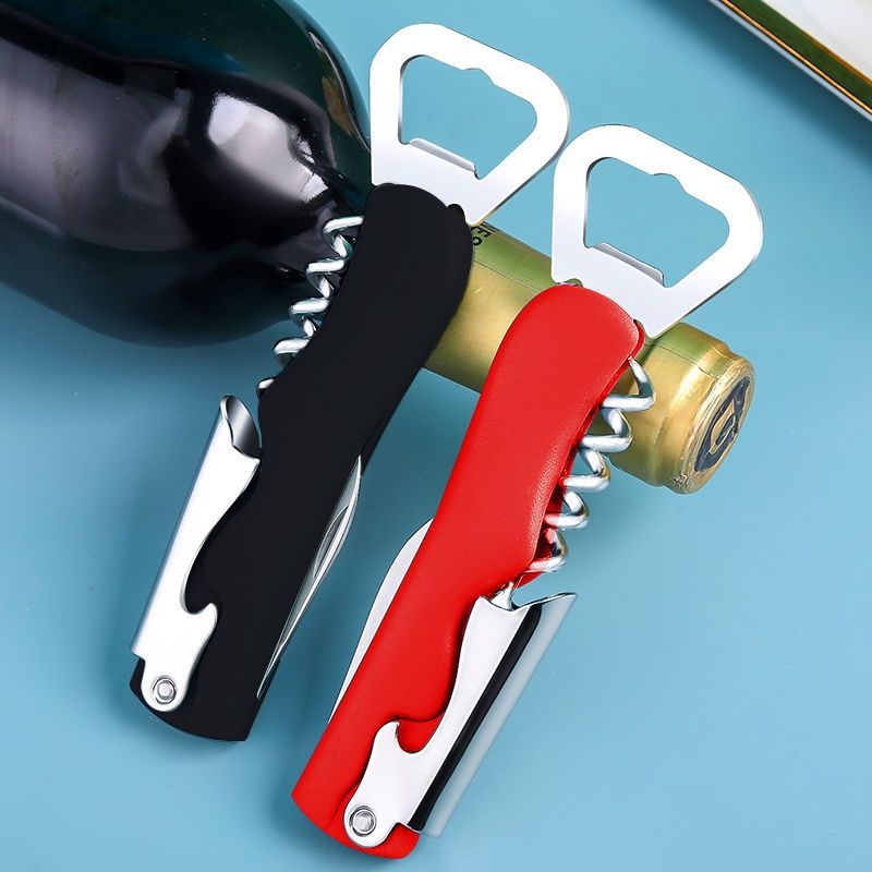 Deschizător de sticle multifuncțional pentru uz casnic – deschizător pentru bere, vin roșu și alb, deschizător de conserve, design creativ