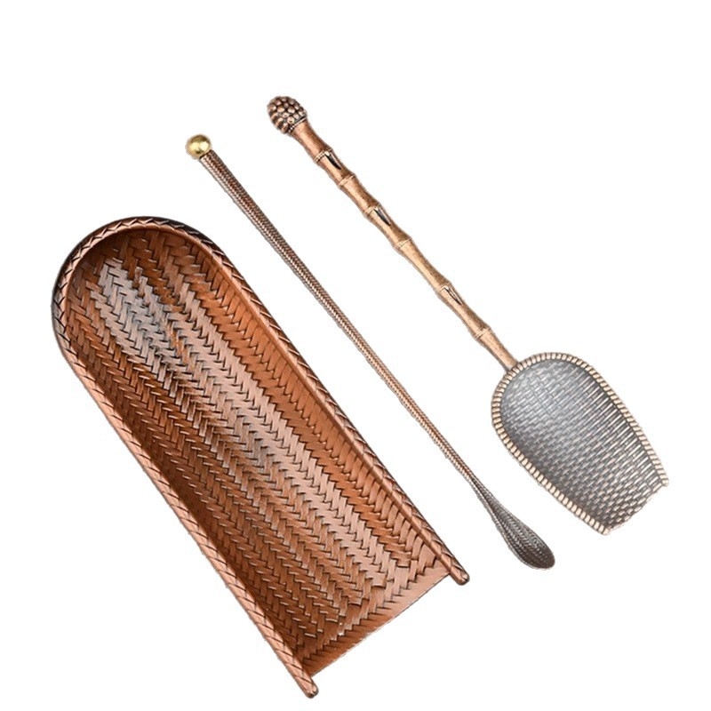 Set accesorii ceai din oțel inoxidabil 304, stil retro: linguriță de ceai, lingură pentru ceai și alte accesorii pentru ceai