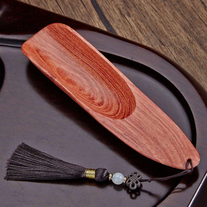 Ξύλινο κουταλάκι τσαγιού από Ebony Walnut με αξεσουάρ τελετής τσαγιού