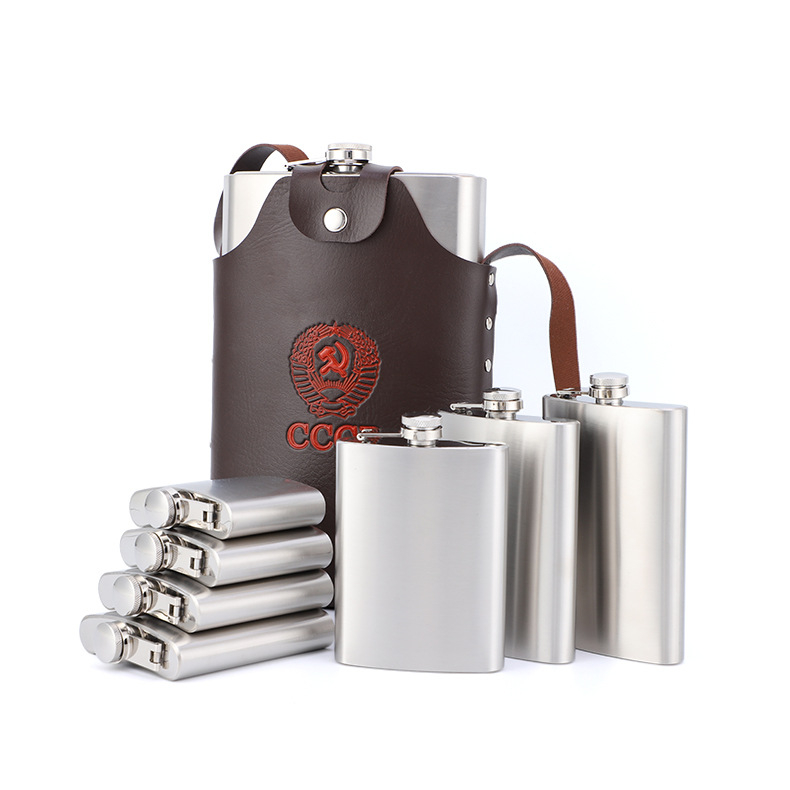 Flacon din oțel inoxidabil 18 oz – bidon portabil pentru camping, oțel inoxidabil 304 îngroșat, mai multe modele