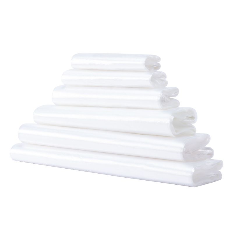 Pungi de plastic albe, transparente, de calitate alimentară, pentru chifle, produse de panificație, fructe și legume; pentru cumpărături și uz casnic