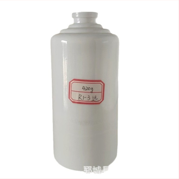 Sklenená fľaša vína vo tvare Moutai, mliečne biela, veľké otvorenie, 500 ml, dizajn hodvábneho a zubového otvoru