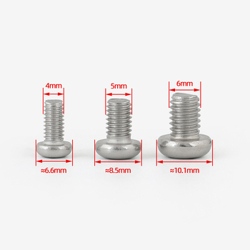 Șuruburi pentru mâner wok din oțel inoxidabil 304 și piulițe pentru mânerul oalei, șuruburi antiderapante, M4/M5/M6×8 mm