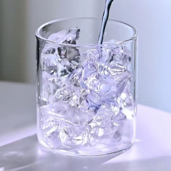 Pahar înalt, subțire din sticlă de cristal, cu pereți drepți, pentru cocktailuri, whisky, cafea și lichioruri; sticlă borosilicat, 201–300 ml