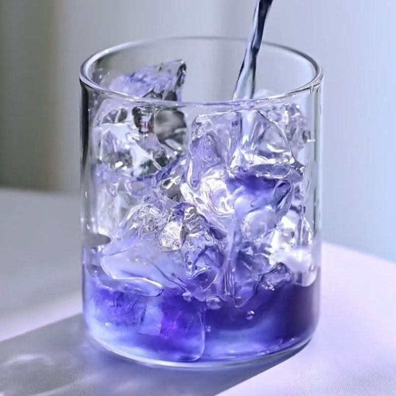Pahar înalt, subțire din sticlă de cristal, cu pereți drepți, pentru cocktailuri, whisky, cafea și lichioruri; sticlă borosilicat, 201–300 ml