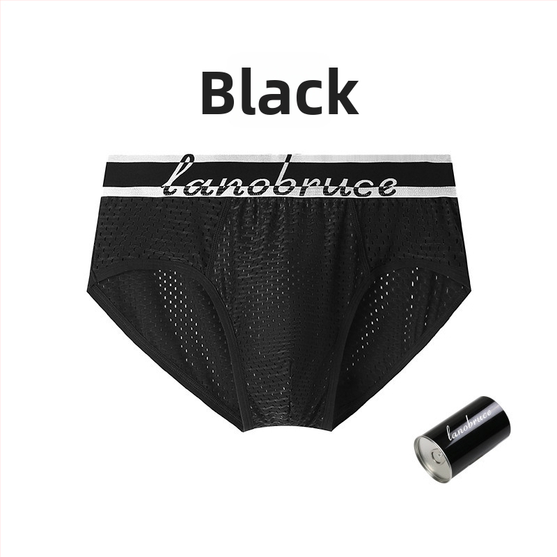 Pánske nohavičky z Ice Silk s sieťovinou, medzipás, priedušné, plus veľkosť