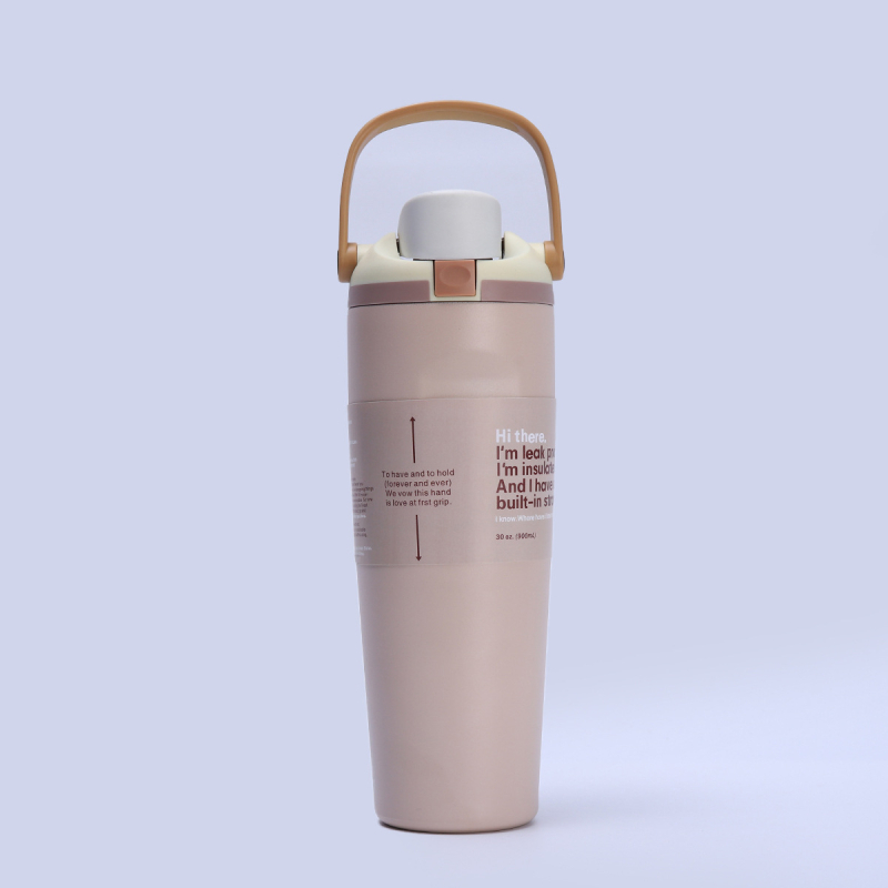 Cană izolată de 30oz pentru mașină, cu capacitate mare, cană portabilă pentru drumeții, păstrează băuturile reci, imprimare logo disponibil