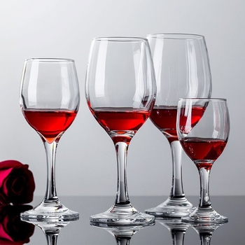 Set de pahare din sticlă pentru vin roșu, uz casnic și hotelier, pahare înalte, design creativ, 201–300 ml, 6–10 buc.