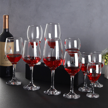 Set de pahare din sticlă pentru vin roșu, uz casnic și hotelier, pahare înalte, design creativ, 201–300 ml, 6–10 buc.