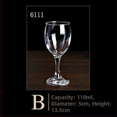 Set de pahare din sticlă pentru vin roșu, uz casnic și hotelier, pahare înalte, design creativ, 201–300 ml, 6–10 buc.
