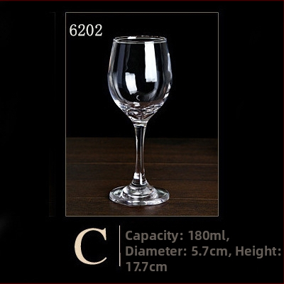 Set de pahare din sticlă pentru vin roșu, uz casnic și hotelier, pahare înalte, design creativ, 201–300 ml, 6–10 buc.