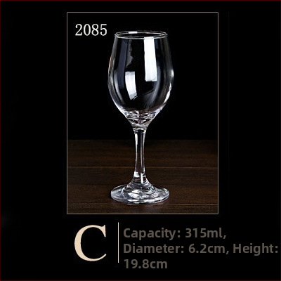 Set de pahare din sticlă pentru vin roșu, uz casnic și hotelier, pahare înalte, design creativ, 201–300 ml, 6–10 buc.